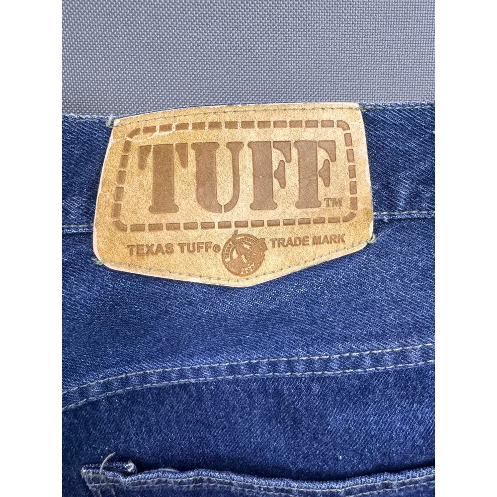Texas‎ Tuff Mens Blue Denim Carpenter Workwear Jeans Hammer Loop 44x32